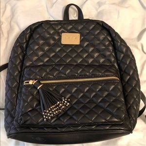 bebe black backpack
